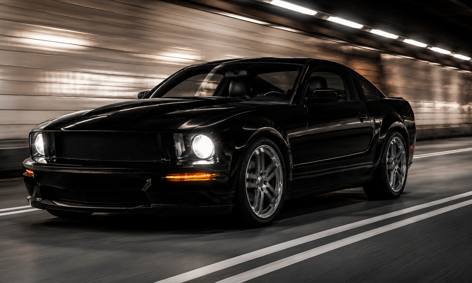 Ford Mustang render — Tunnel Run